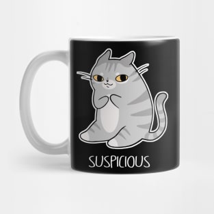 Suspicious Kitten Mug